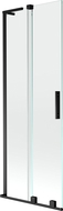 Mexen Velar L posuvná vaňová zástena dvojkrídlová 70 x 150 cm, transparentná, čierna - 896-070-003-01-70
