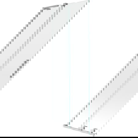 Mexen Velar L vaňová zástena rozkládacia s 2 krídlami 75 x 150 cm, transparentná, chróm - 896-075-003-01-01