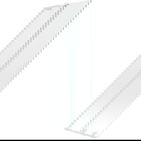 Mexen Velar L vaňová zástena 2-krídlová posuvná 75 x 150 cm, transparentná, biela - 896-075-003-01-20