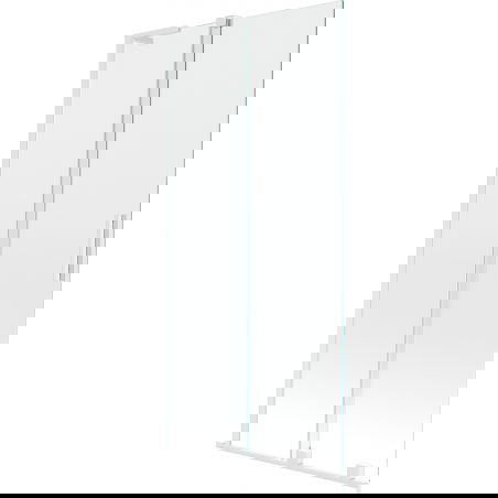 Mexen Velar L vaňová zástena 2-krídlová posuvná 90 x 150 cm, číra, biela - 896-090-003-01-20