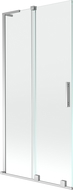 Mexen Velar L dvojkrídlový rozťahovací vaničkový panel 95 x 150 cm, transparentný, chróm - 896-095-003-01-01