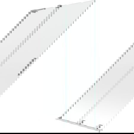 Mexen Velar L vaňová zástenová 2-krídlová posuvná 100 x 150 cm, transparentná, chróm - 896-100-003-01-01