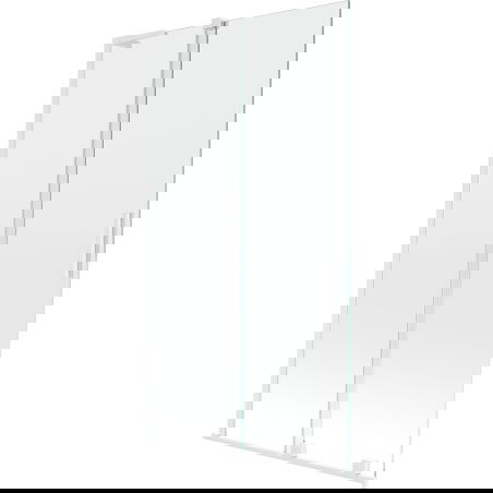 Mexen Velar L vaňová zástena 2-krídlová posuvná 100 x 150 cm, transparentná, biela - 896-100-003-01-20