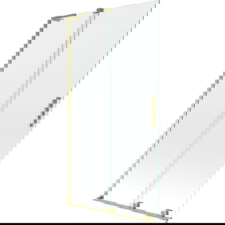 Mexen Velar L vaňová zástenka 2-dielna posuvná 100 x 150 cm, transparentná, zlatá - 896-100-003-01-50