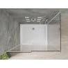 Mexen Omega sprchový kút posuvný 120 x 90 cm, transparentný, chróm + vanička Flat - 825-120-090-01-00-4010