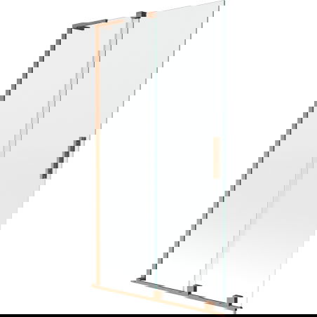 Mexen Velar L vaňová zástena 2-dielna posuvná 100 x 150 cm, transparentná, brúsená meď - 896-100-003-01-65