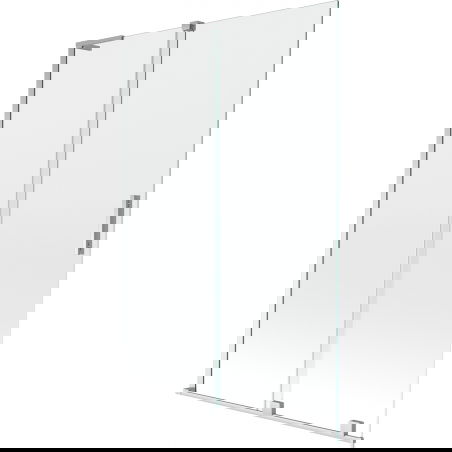 Mexen Velar L vaňová zástenová 2-dielna posuvná 120 x 150 cm, transparentná, chróm - 896-120-003-01-01