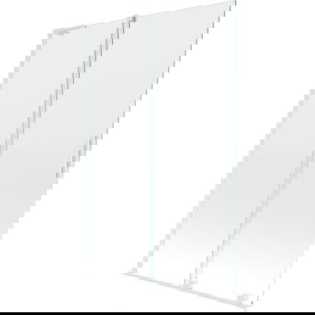 Mexen Velar L vaňa paravan 2-krídlový posuvný 120 x 150 cm, transparentný, biely - 896-120-003-01-20