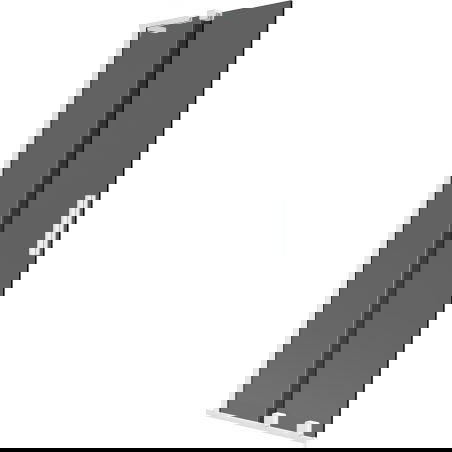 Mexen Velar L vaňová zástenka 2-krídlová posuvná 70 x 150 cm, grafit, biela - 896-070-003-41-20