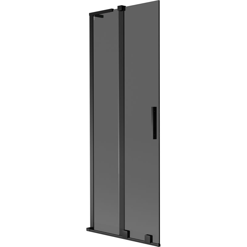 Mexen Velar L vaňová zástena 2-krídlová posuvná 70 x 150 cm, grafit, čierna - 896-070-003-41-70