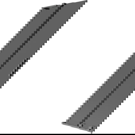 Mexen Velar L vanová zástena 2-krídlová zasúvacia 75 x 150 cm, grafit, kartáčovaná gun gray - 896-075-003-41-66