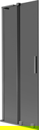 Mexen Velar L vaňová sprchová zástena 2-krídlová posuvná 75 x 150 cm, grafit, gun metal - 896-075-003-41-95