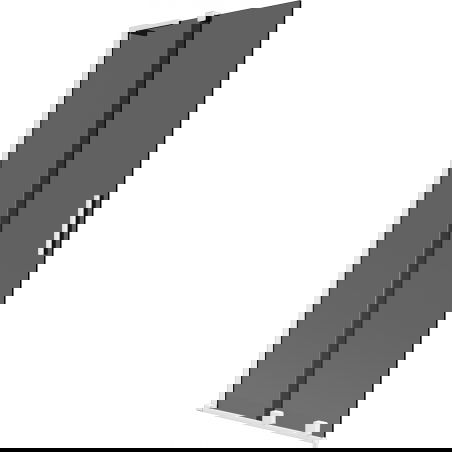 Mexen Velar L vaňová zástenka 2-krídlová, posuvná 85 x 150 cm, grafitová, biela - 896-085-003-41-20