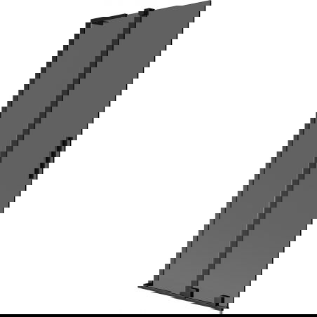 Mexen Velar L vaňa s dvomi posuvnými dverami 85 x 150 cm, grafitová, čierna - 896-085-003-41-70