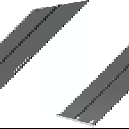 Mexen Velar L vaňová zástenia 2-krídlová posuvná 90 x 150 cm, grafitová, chróm - 896-090-003-41-01