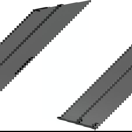 Mexen Velar L vaňa paraván 2-krídlový zasúvací 90 x 150 cm, grafit, čierny - 896-090-003-41-70