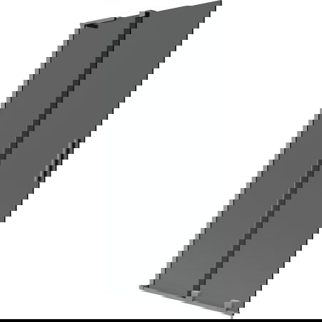 Mexen Velar L paraván do vane 2-krídlový zasúvací 90 x 150 cm, grafit, gun metal - 896-090-003-41-95