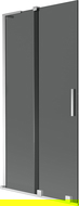 Mexen Velar L vaňová zástena 2-krídlová posuvná 95 x 150 cm, grafit, chróm - 896-095-003-41-01