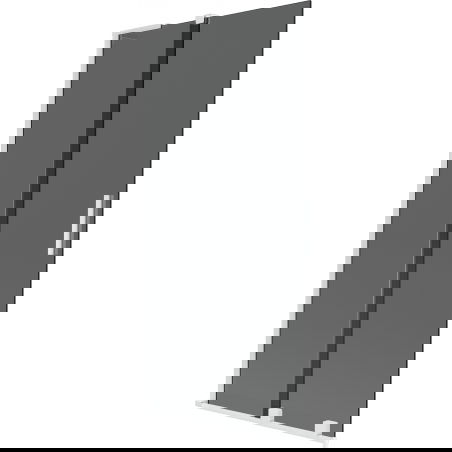 Mexen Velar L vaňová zástena 2-krídlová posuvná 95 x 150 cm, grafit, biela - 896-095-003-41-20