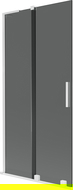Mexen Velar L vaňová zástena 2-krídlová posuvná 95 x 150 cm, grafit, biela - 896-095-003-41-20