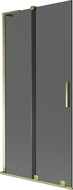 Mexen Velar L vaňová zástena 2-krídlová posuvná 95 x 150 cm, grafit, zlatá - 896-095-003-41-50
