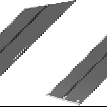 Mexen Velar L vaňová zástena dvojdielna posuvná 100 x 150 cm, grafit, chróm - 896-100-003-41-01