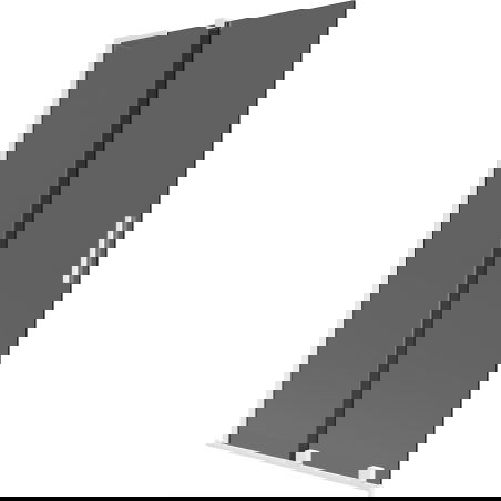 Mexen Velar L vaňa na vaňu s posuvnými dverami, 2-krídlovými, 100 x 150 cm, grafit, biela - 896-100-003-41-20