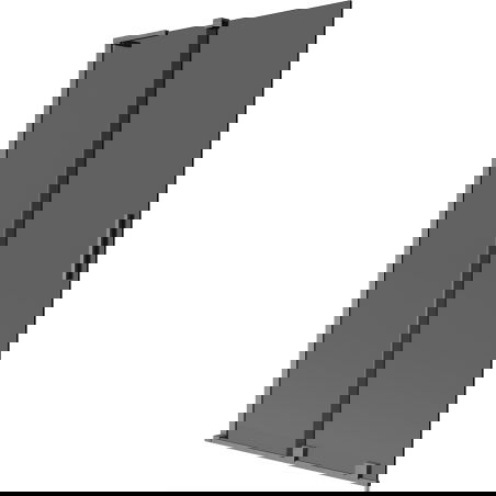 Mexen Velar L vaničková zástena 2-krídlová posuvná 100 x 150 cm, grafit, brúsená gun gray - 896-100-003-41-66