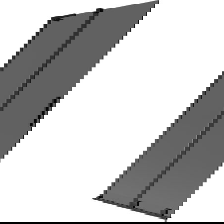 Mexen Velar L vaňová zástena 2-krídlová posuvná 100 x 150 cm, grafitová, čierna - 896-100-003-41-70