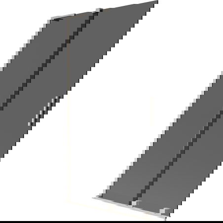 Mexen Velar L vaňová zástenka s 2 posuvnými krídlami 100 x 150 cm, grafit, brúsený nikel - 896-100-003-41-97