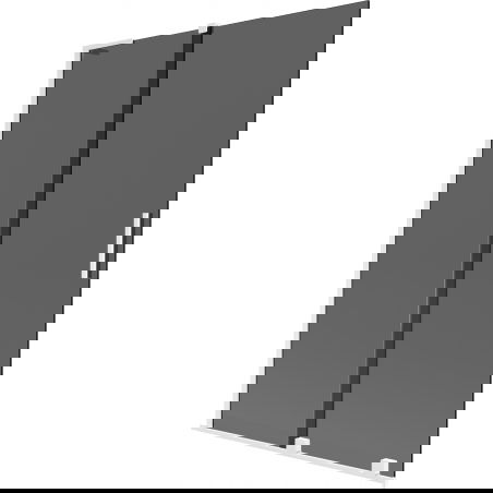 Mexen Velar L vaňa s paravánom 2-krídlový zasúvací 120 x 150 cm, grafit, biely - 896-120-003-41-20