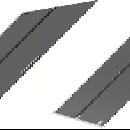 Mexen Velar L vaňová zástena 2-dverová posuvná 120 x 150 cm, grafitová, brúsený nikel - 896-120-003-41-97