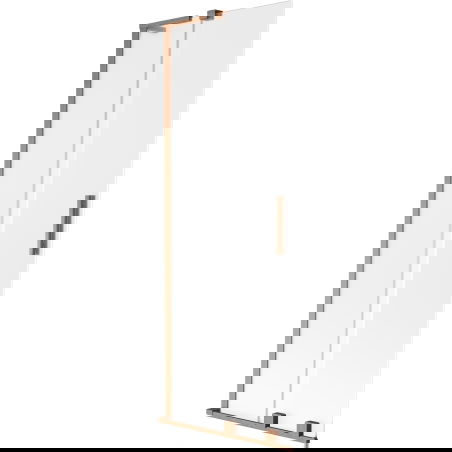 Mexen Velar L vaňová zástena 2-krídlová posuvná 70 x 150 cm, matné sklo, brúsená meď - 896-070-003-31-65