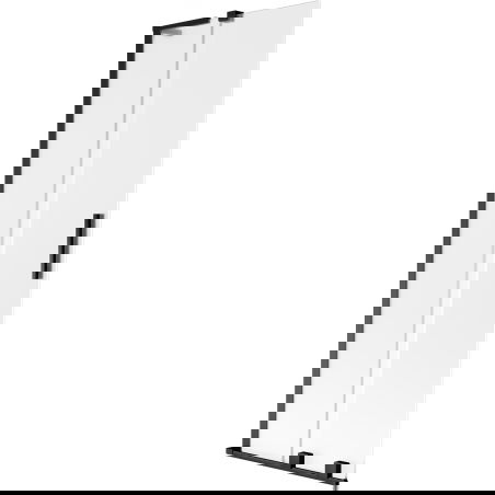 Mexen Velar L vaňa dvojkrídlová posuvná 70 x 150 cm, matné sklo, čierna - 896-070-003-31-70