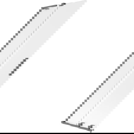 Mexen Velar L vaňová zástena 2-krídlová zasúvacia 70 x 150 cm, mrazivá, gun metal - 896-070-003-31-95