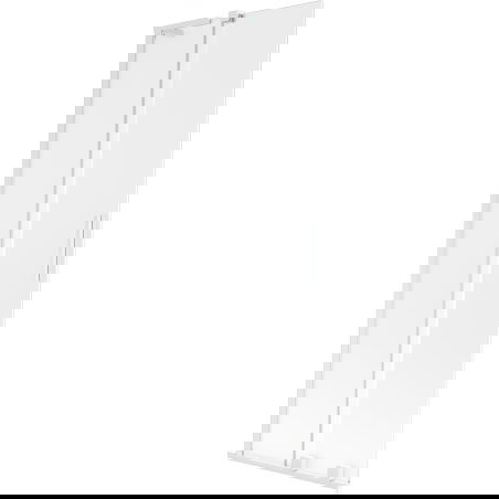 Mexen Velar L sprchová zástena, 2-krídlová posuvná 75 x 150 cm, mliečna, biela - 896-075-003-31-20