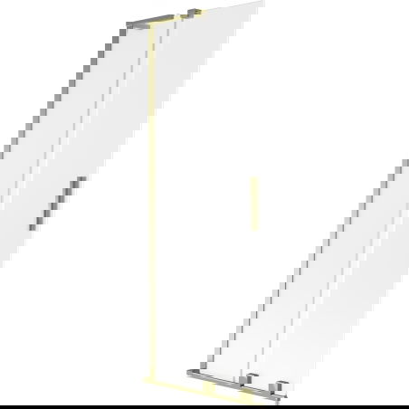Mexen Velar L vaňová zástena 2-krídlová posuvná 75 x 150 cm, matná, zlatá - 896-075-003-31-50