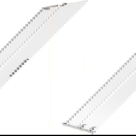 Mexen Velar L dvojkrídlový vaňový záves 75 x 150 cm, mrazený, brúsený nikel - 896-075-003-31-97