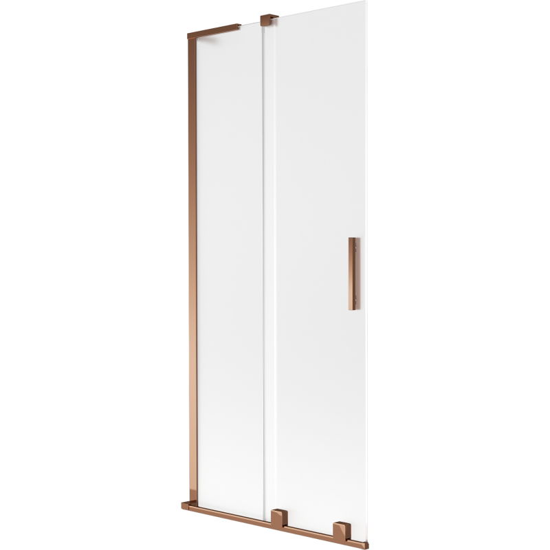 Mexen Velar L sprchová zástena 2-krídlový posuvný 80 x 150 cm, matná, ružové zlato - 896-080-003-31-60