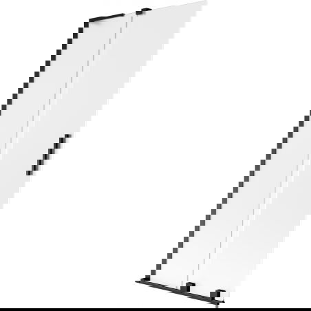 Mexen Velar L vaňová zástena 2-krídlová posuvná 80 x 150 cm, matná, čierna - 896-080-003-31-70