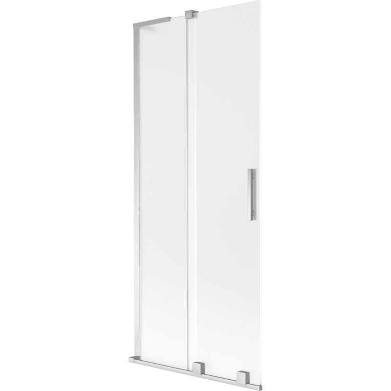 Mexen Velar L sprchovacia zástena 2-krídlová posuvná 85 x 150 cm, mat, chróm - 896-085-003-31-01