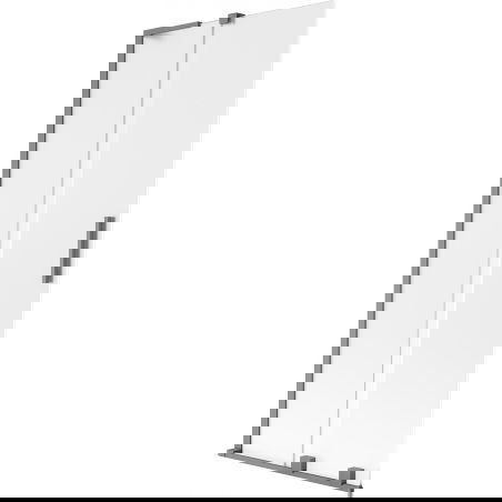 Mexen Velar L vaňová zástena 2-krídlová posuvná 85 x 150 cm, matná, gun metal - 896-085-003-31-95