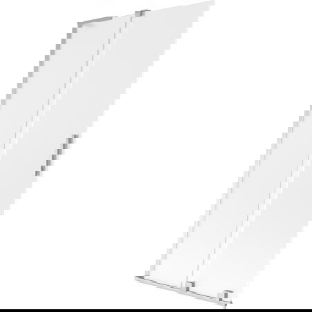 Mexen Velar L sprchová zástená na vaňu s dvomi posuvnými krídlami 90 x 150 cm, mliečne sklo, chróm - 896-090-003-31-01