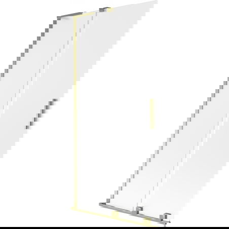 Mexen Velar L vaňová stena 2-krídlová posuvná 90 x 150 cm, matná, zlatá - 896-090-003-31-50