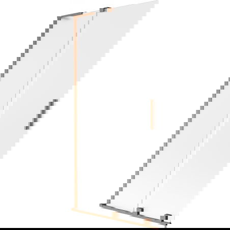 Mexen Velar L vaňový paraván 2-dverový posuvný 90 x 150 cm, matný, kartáčovaná meď - 896-090-003-31-65