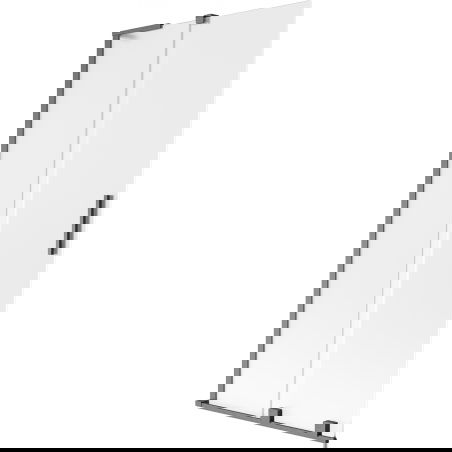 Mexen Velar L paraván na vaňu 2-krídlový posuvný 90 x 150 cm, matný, brúsený gun gray - 896-090-003-31-66