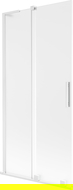 Mexen Velar L vaňa paravan 2-krídlový posuvný 95 x 150 cm, mrazivý, biely - 896-095-003-31-20