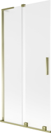 Mexen Velar L vaňová zástena 2-krídlová posuvná 95 x 150 cm, mrazivá, zlatá - 896-095-003-31-50