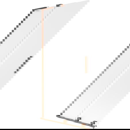 Mexen Velar L vaňová zástena 2-krídlová posuvná 95 x 150 cm, mráz, ružové zlato - 896-095-003-31-60