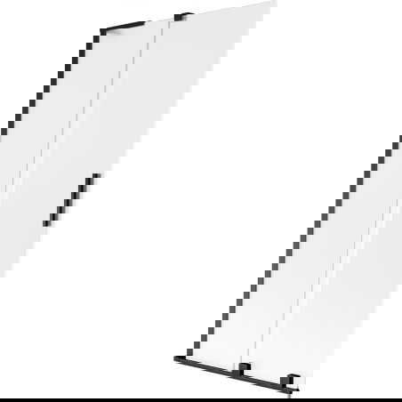 Mexen Velar L vaňová zástena 2-krídlová posuvná 95 x 150 cm, matné sklo, čierna - 896-095-003-31-70